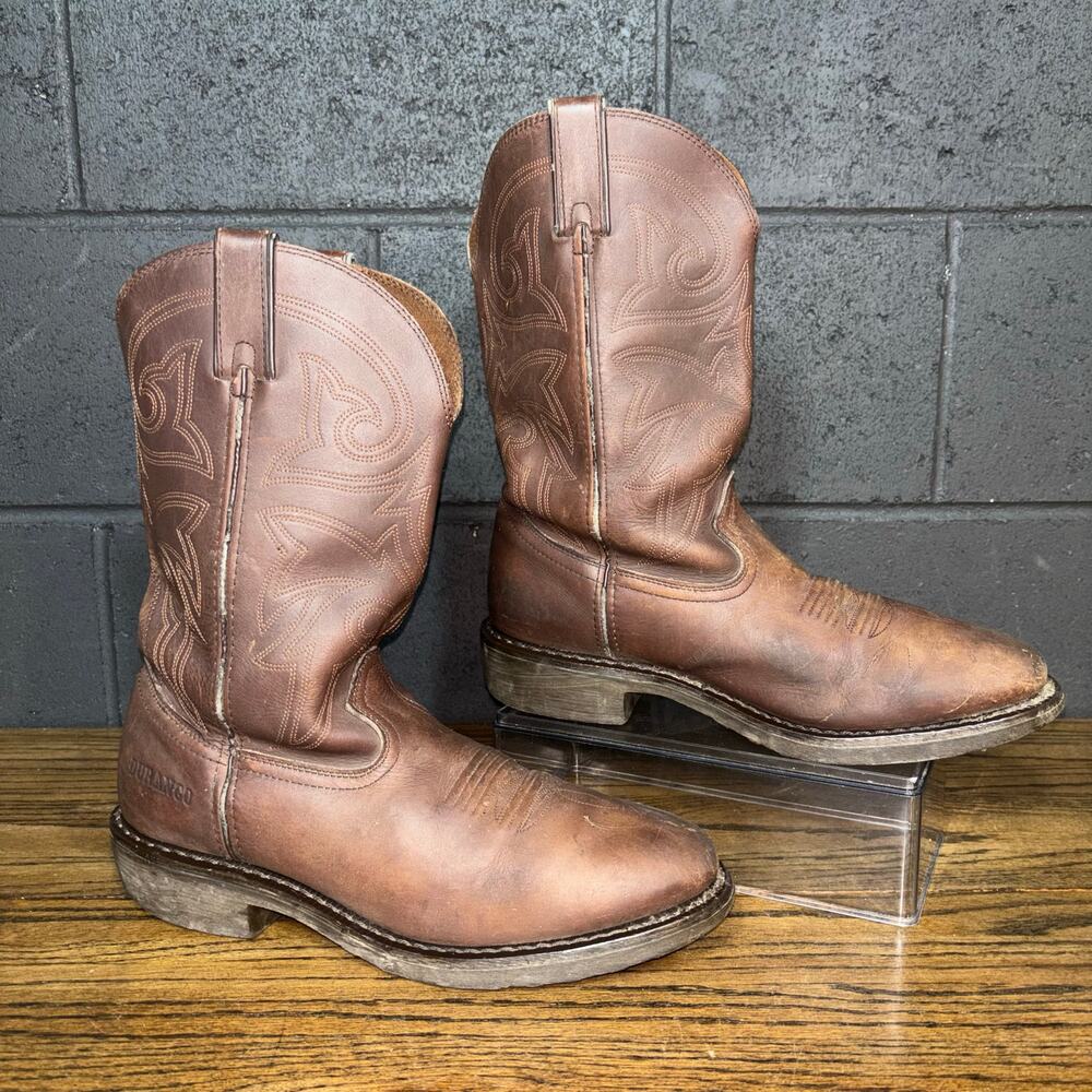 Durango Brown Leather Western Cowboy Boots Men’s 11D 12” Shaft